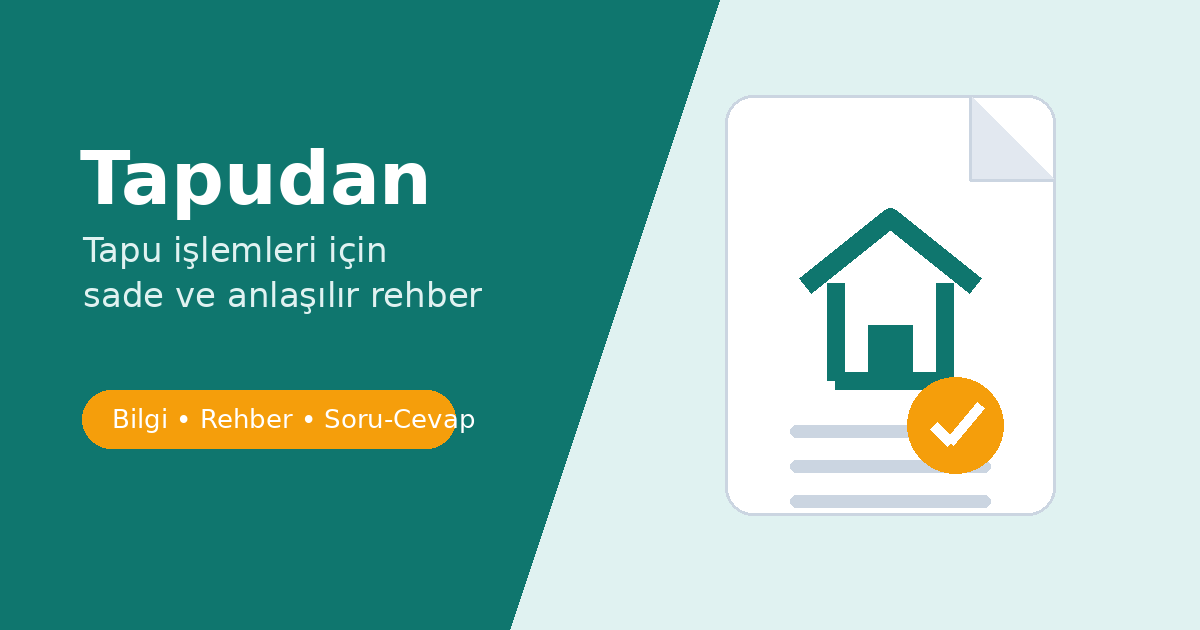 Tapudan Nedir?